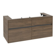 V&B Meuble sous lavabo Collaro 120x54,8x50cm, vasque centrale, chêne Arizona-3