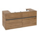 V&B Meuble sous lavabo Collaro 120x54,8x50cm, vasque centrale, chêne Kansas-1