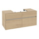 V&B Meuble sous lavabo Collaro 120x54,8x50cm, vasque centrale, chêne nordique-4