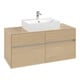 V&B Meuble sous-lavabo Collaro 120x54,8x50cm, vasque centrale, chêne nordique-3