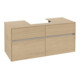 V&B Meuble sous lavabo Collaro 120x54,8x50cm, vasque centrale, chêne nordique-3