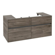 V&B Meuble sous lavabo Collaro 120x54,8x50cm, vasque centrale, chêne pierre-3