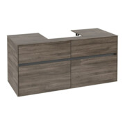 V&B Meuble sous-lavabo Collaro 120x54,8x50cm, vasque centrale, chêne pierre