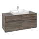 V&B Meuble sous lavabo Collaro 120x54,8x50cm, vasque centrale, chêne stone-1