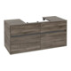 V&B Meuble sous lavabo Collaro 120x54,8x50cm, vasque centrale, chêne stone-4