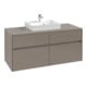 V&B Meuble sous lavabo Collaro 120x54,8x50cm, vasque centrale, graphite-1