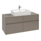 V&B Meuble sous lavabo Collaro 120x54,8x50cm, vasque centrale, graphite-1