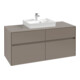 V&B Meuble sous lavabo Collaro 120x54,8x50cm, vasque centrale, vert doux-1