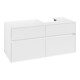 V&B Meuble sous lavabo Collaro 120x54,8x50cm, vasque droite, blanc mat-4