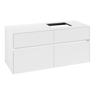 V&B Meuble sous lavabo Collaro 120x54,8x50cm, vasque droite, blanc mat