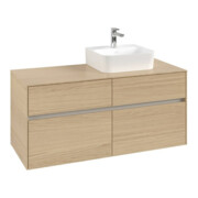 V&B Meuble sous lavabo Collaro 120x54,8x50cm, vasque droite, chêne nordique