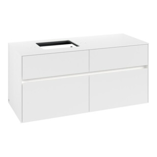 V&B Meuble sous-lavabo Collaro 120x54,8x50cm, WT l, LED 8,8 W, bl. ma