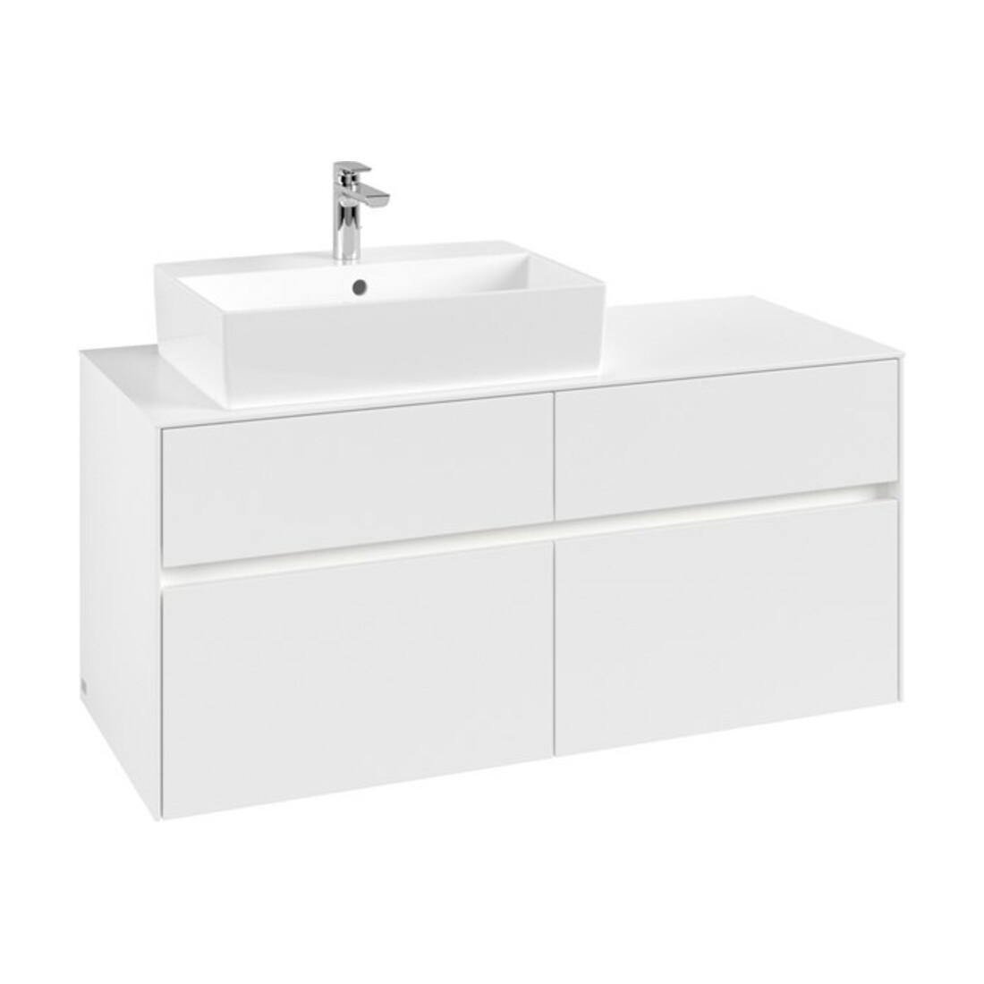 V&B Meuble sous-lavabo Collaro 120x54,8x50cm, WT l, LED 8,8 W, bl. ma