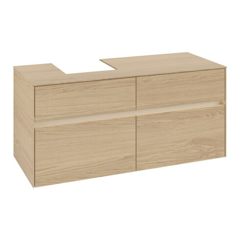 V&B Meuble sous-lavabo Collaro 120x54,8x50cm, WT l, LED 8,8 W, Nord Oa