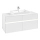 V&B Meuble sous lavabo Collaro 120x54,8x50cm, WT mi, LED 8,8 W, blanc mat-3