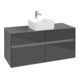 V&B Meuble sous-lavabo Collaro 120x54,8x50cm, WT mi, LED 8,8 W, glo Gr-3