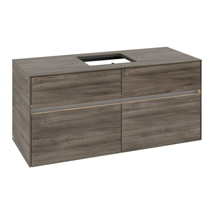 V&B Meuble sous lavabo Collaro 120x54,8x50cm, WT mi, LED 8,8 W, st. Oa