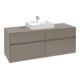 V&B Meuble sous lavabo Collaro 140x54,8x50 cm, avec WT, gris cachemire-1