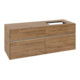 V&B Meuble sous-lavabo Collaro 140x54,8x50 cm, lavabo à droite, LED 10W, Kan Oa-3