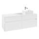 V&B Meuble sous-lavabo Collaro 140x54,8x50 cm, LV droite, Blanc Mat-3