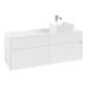 V&B Meuble sous-lavabo Collaro 140x54,8x50 cm, LV droite, Blanc Mat-4
