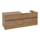 V&B Meuble sous lavabo Collaro 140x54,8x50 cm, LV droite, chêne Kansas-3