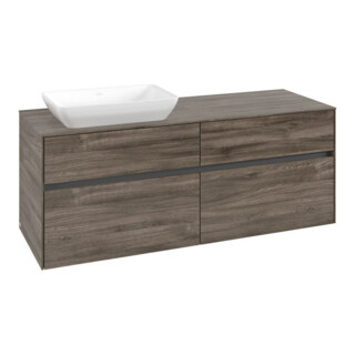 V&B Meuble sous-lavabo Collaro 140x54,8x50 cm, LV gauche, chêne pierre