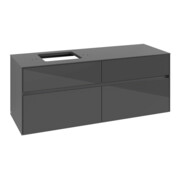 V&B Meuble sous-lavabo Collaro 140x54,8x50 cm, LV gauche, gris brillant-3