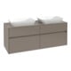 V&B Meuble sous lavabo Collaro 140x54,8x50 cm, pour 2 lavabos, noir volcan-1