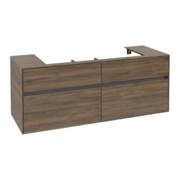 V&B Meuble sous lavabo Collaro 140x54,8x50 cm, vasque centrale, chêne Arizona