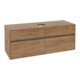 V&B Meuble sous lavabo Collaro 140x54,8x50 cm, vasque centrale, chêne Kansas-1