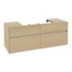 V&B Meuble sous lavabo Collaro 140x54,8x50 cm, vasque centrale, chêne nordique-1