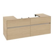 V&B Meuble sous lavabo Collaro 140x54,8x50 cm, vasque centrale, chêne nordique