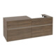 V&B Meuble sous-lavabo Collaro 140x54,8x50 cm, vasque droite, LED 10W, Ariz. Oa-3
