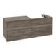 V&B Meuble sous lavabo Collaro 140x54,8x50 cm, vasque droite, LED 10W, st. Oa-3