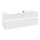 V&B Meuble sous lavabo Collaro 140x54,8x50 cm, WT l, LED 10W, blanc mat-1