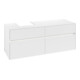 V&B Meuble sous-lavabo Collaro 140x54,8x50 cm, WT l, LED 10W, blanc mat-3