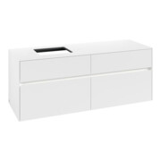 V&B Meuble sous lavabo Collaro 140x54,8x50 cm, WT l, LED 10W, blanc mat
