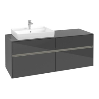 V&B Meuble sous lavabo Collaro 140x54,8x50 cm, WT l, LED 10W, glo Gr