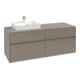 V&B Meuble sous-lavabo Collaro 140x54,8x50 cm, WT l, LED 10W, gris so.-1