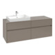 V&B Meuble sous lavabo Collaro 140x54,8x50 cm, WT l, LED 10W, gris so.-1