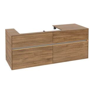 V&B Meuble sous lavabo Collaro 140x54,8x50 cm, WT l, LED 10W, Kan Oa