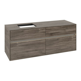 V&B Meuble sous lavabo Collaro 140x54,8x50 cm, WT l, LED 10W, st. Oa