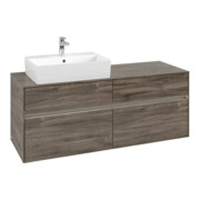 V&B Meuble sous lavabo Collaro 140x54,8x50 cm, WT l, LED 10W, st. Oa-3