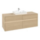 V&B Meuble sous lavabo Collaro 140x54,8x50 cm, WT mi, LED 10 W, Nord Oa-1