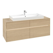 V&B Meuble sous lavabo Collaro 140x54,8x50 cm, WT mi, LED 10 W, Nord Oa
