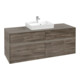 V&B Meuble sous lavabo Collaro 140x54,8x50 cm, WT mi, LED 10 W, st. Oa
