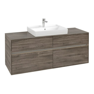 V&B Meuble sous lavabo Collaro 140x54,8x50 cm, WT mi, LED 10 W, st. Oa