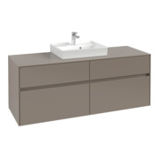 V&B Meuble sous-lavabo Collaro 140x54,8x50cm, avec évier central, chêne blanc
