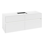 V&B Meuble sous lavabo Collaro 140x54,8x50cm, avec LED 10W, blanc mat-3